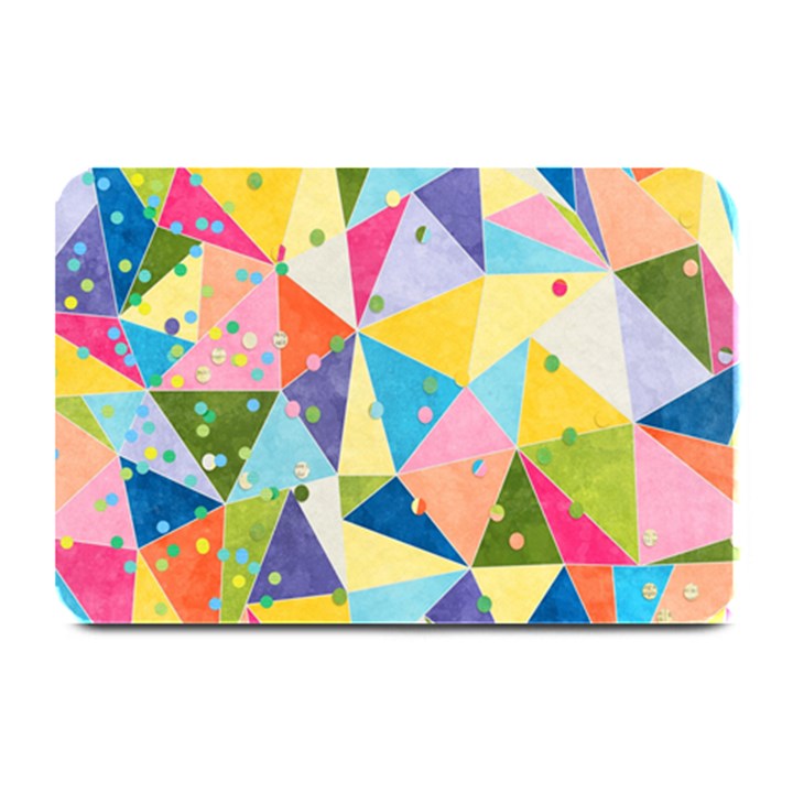 Abstract Background Colorful Plate Mats