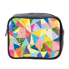 Abstract Background Colorful Mini Toiletries Bag (two Sides) by Vaneshart