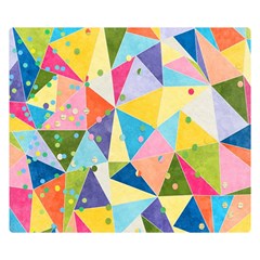 Abstract Background Colorful Double Sided Flano Blanket (small)  by Vaneshart