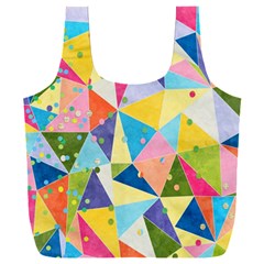 Abstract Background Colorful Full Print Recycle Bag (xxl)