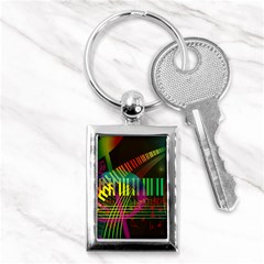 Music Piano Treble Clef Clef Key Chain (rectangle) by Vaneshart