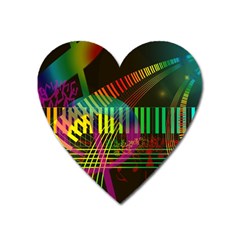 Music Piano Treble Clef Clef Heart Magnet by Vaneshart