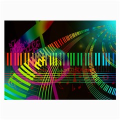 Music Piano Treble Clef Clef Large Glasses Cloth (2 Sides) by Vaneshart