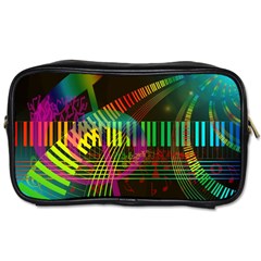 Music Piano Treble Clef Clef Toiletries Bag (one Side) by Vaneshart