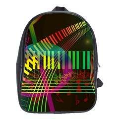 Music Piano Treble Clef Clef School Bag (xl) by Vaneshart