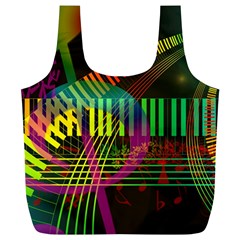 Music Piano Treble Clef Clef Full Print Recycle Bag (xl) by Vaneshart