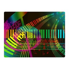 Music Piano Treble Clef Clef Double Sided Flano Blanket (mini)  by Vaneshart