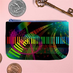 Music Piano Treble Clef Clef Large Coin Purse by Vaneshart