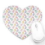 Linux Kernel Penguin Pattern Logo Heart Mousepads Front