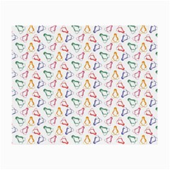 Linux Kernel Penguin Pattern Logo Small Glasses Cloth (2 Sides) by Vaneshart