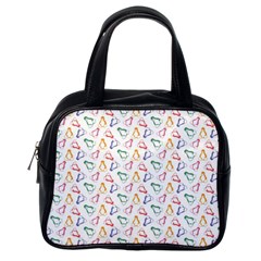 Linux Kernel Penguin Pattern Logo Classic Handbag (one Side) by Vaneshart