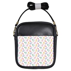 Linux Kernel Penguin Pattern Logo Girls Sling Bag by Vaneshart