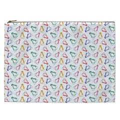 Linux Kernel Penguin Pattern Logo Cosmetic Bag (xxl) by Vaneshart