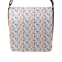 Linux Kernel Penguin Pattern Logo Flap Closure Messenger Bag (l) by Vaneshart