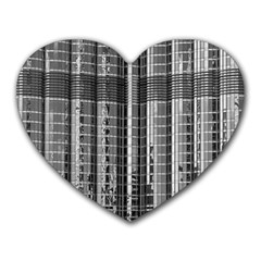 Architecture Structure Glass Metal Heart Mousepads by Vaneshart