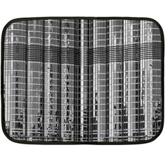 Architecture Structure Glass Metal Double Sided Fleece Blanket (mini)  by Vaneshart