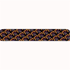 Abstract Orange Geometric Pattern Small Bar Mats by Vaneshart