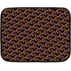 Abstract Orange Geometric Pattern Fleece Blanket (mini) by Vaneshart