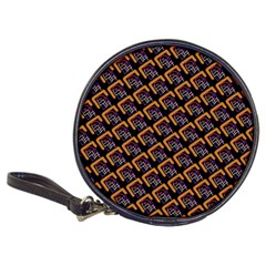 Abstract Orange Geometric Pattern Classic 20-cd Wallets by Vaneshart