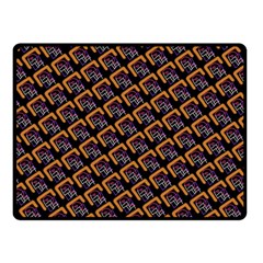 Abstract Orange Geometric Pattern Fleece Blanket (small) by Vaneshart