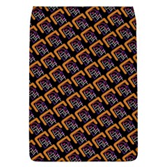 Abstract Orange Geometric Pattern Removable Flap Cover (l) by Vaneshart