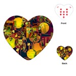 Background Abstract Texture Pattern Playing Cards Single Design (Heart) Front