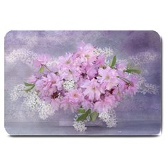 Nature Landscape Cherry Blossoms Large Doormat 