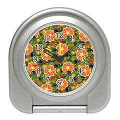 Fruit Star Blueberry Cherry Leaf Travel Alarm Clock