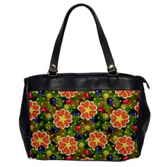 Fruit Star Blueberry Cherry Leaf Oversize Office Handbag by Vaneshart