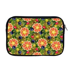 Fruit Star Blueberry Cherry Leaf Apple Macbook Pro 17  Zipper Case by Vaneshart