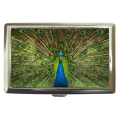 Peacock Feathers Bird Nature Cigarette Money Case by Vaneshart