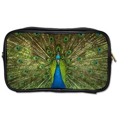 Peacock Feathers Bird Nature Toiletries Bag (one Side) by Vaneshart