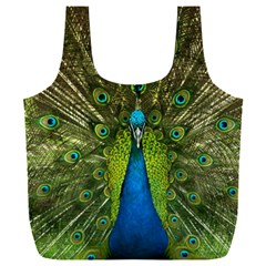 Peacock Feathers Bird Nature Full Print Recycle Bag (xxxl)