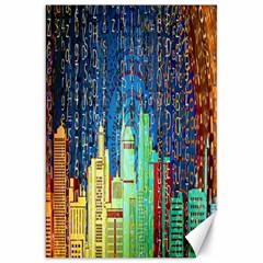 Matrix City Urbanization Technology Canvas 20  X 30 