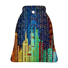 Matrix City Urbanization Technology Ornament (bell) by Vaneshart