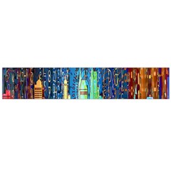 Matrix City Urbanization Technology Large Flano Scarf  by Vaneshart