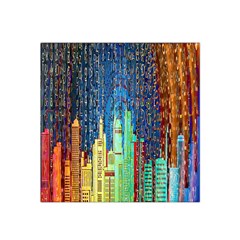 Matrix City Urbanization Technology Satin Bandana Scarf by Vaneshart