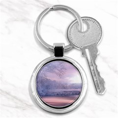 Nature Landscape Winter Key Chain (round) by Vaneshart