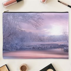 Nature Landscape Winter Cosmetic Bag (xxxl) by Vaneshart