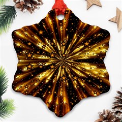 Christmas Star Wallpaper Explosion Ornament (snowflake) by Vaneshart