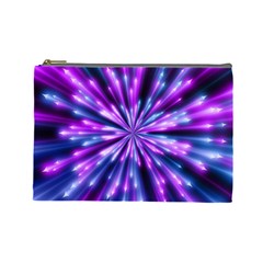 Background Structure Lines Cosmetic Bag (large) by Vaneshart