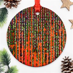 Matrix Technology Data Digital Ornament (round) by Vaneshart