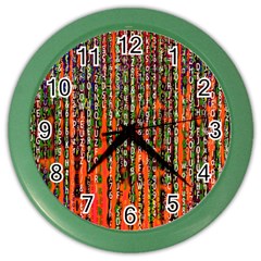 Matrix Technology Data Digital Color Wall Clock by Vaneshart