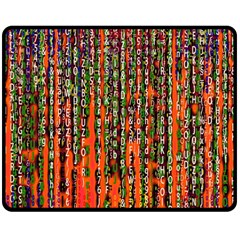 Matrix Technology Data Digital Double Sided Fleece Blanket (medium)  by Vaneshart