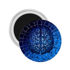 Brain Web Network Spiral Think 2 25  Magnets by Vaneshart