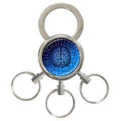 Brain Web Network Spiral Think 3-ring Key Chain by Vaneshart