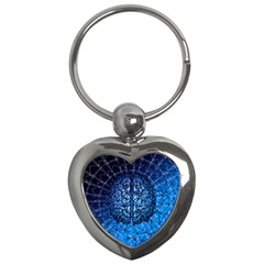 Brain Web Network Spiral Think Key Chain (heart)