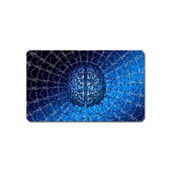 Brain Web Network Spiral Think Magnet (name Card) by Vaneshart