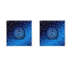 Brain Web Network Spiral Think Cufflinks (square) by Vaneshart