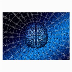 Brain Web Network Spiral Think Large Glasses Cloth by Vaneshart